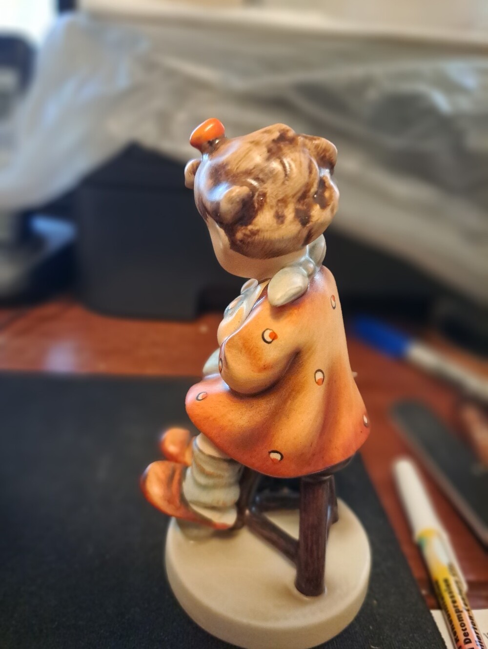 Goebel Hummel Mother's Helper TMK2 Full Bee #133 Excellent 5" - Picture 6 of 9